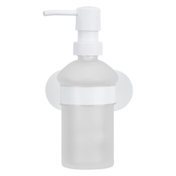 Biely samodržiaci sklenený dávkovač mydla 200 ml Orea – Wenko - Image 6