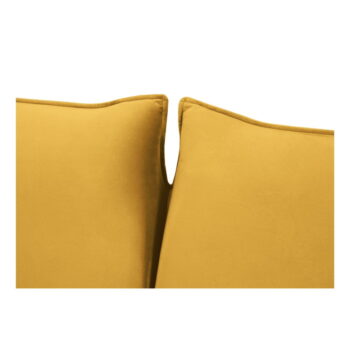 Zamatová rozkladacia pohovka v horčicovej farbe 194 cm Vienna – Cosmopolitan Design - Image 5