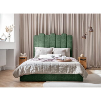 Zelená čalúnená dvojlôžková posteľ s úložným priestorom s roštom 180x200 cm Dreamy Aurora – Miuform - Image 8