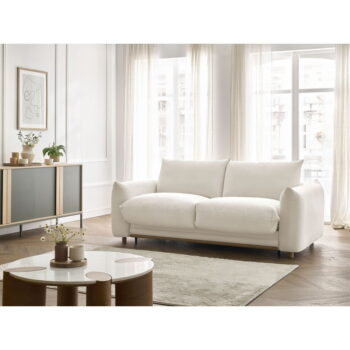 Krémová rozkladacia pohovka 214 cm Ernest – Bobochic Paris – Obrázok 5