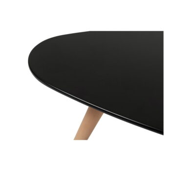 Čierny konferenčný stolík s nohami z bukového dreva Furnhouse Fly, 116 x 66 cm - Image 4