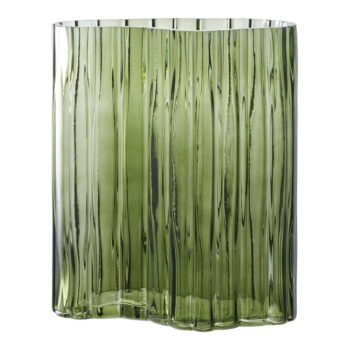 Zelená sklenená váza (výška 26,5 cm) – House Nordic - Image 7