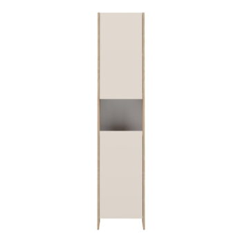 Béžová vysoká kúpeľňová skrinka v dekore duba 38x180 cm Biarritz - TemaHome