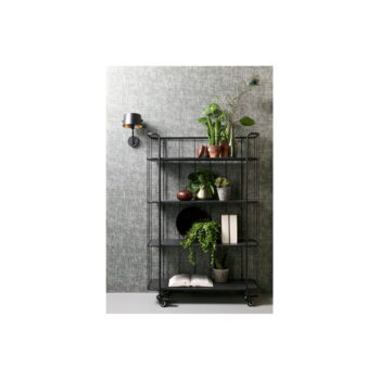 Čierny kovový regál 95x144 cm Caro – WOOOD - Image 5