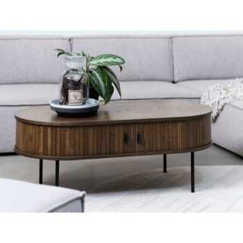 Konferenčný stolík v dekore duba v prírodnej farbe 60x120 cm Nola – Unique Furniture - Image 9