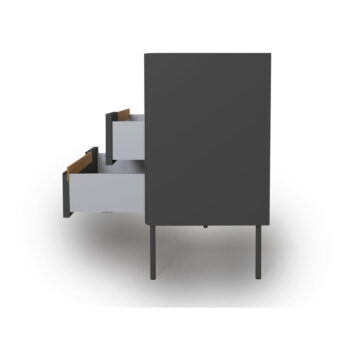 Antracitovosivá komoda Tenzo Switch, 130 x 83 cm – Obrázok 4