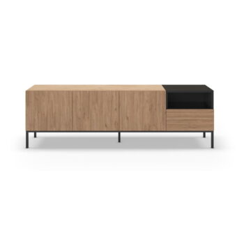 TV stolík v prírodnej farbe 180x55 cm Cailin – Marckeric