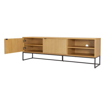 TV stolík v dekore duba v prírodnej farbe 176x57 cm Bali – Tenzo - Image 3