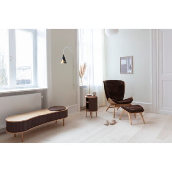 Sivo-hnedý TV stolík v dekore duba 140x40 cm Audacious – UMAGE - Image 6