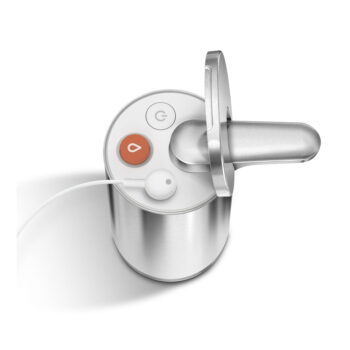 Sivý automatický oceľový dávkovač mydla 266 ml - simplehuman - Image 8