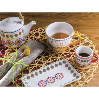 Porcelánové hrnčeky v súprave 6 ks na espresso 80 ml Gardeny – Villa Altachiara – Obrázok 2