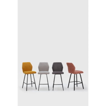 Barové stoličky v horčicovohnedej farbe v súprave 4 ks 65 cm Bei - Marckeric – Obrázok 7