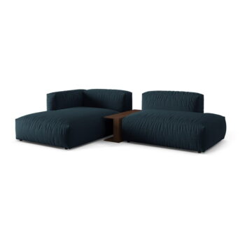 Tmavomodrá modulárna rohová pohovka (ľavý roh) Martina – Micadoni Home - Image 2