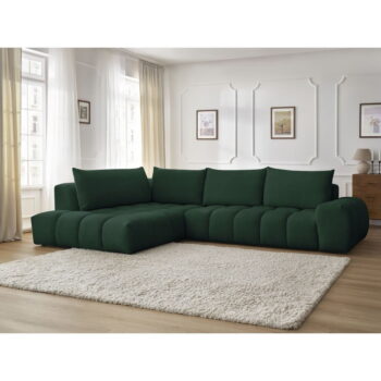 Tmavozelená rohová pohovka Everest – Bobochic Paris – Obrázok 4