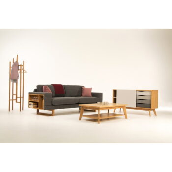 Komoda so sivými zásuvkami Woodman Avon - Image 3