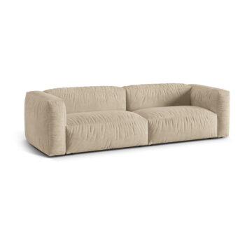 Béžovokrémová modulárna pohovka z textílie bouclé 240 cm Martina – Micadoni Home - Image 2