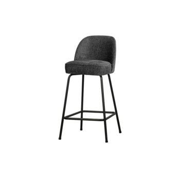 Svetlomodrá zamatová barová stolička 89 cm Vogue – BePureHome - Image 2