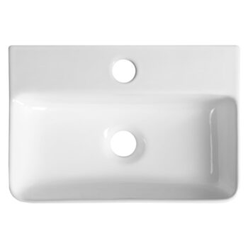 Biele keramické umývadlo 36x25 cm Gerda – Sapho – Obrázok 2