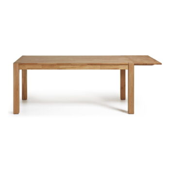 Jedálenský rozkladací stôl z dubového dreva Kave Home, 180 x 90 cm - Image 3
