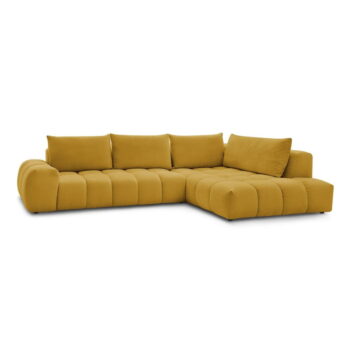 Okrovožltá rohová pohovka Everest – Bobochic Paris – Obrázok 4