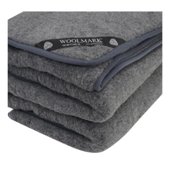 Sivá vlnená prikrývka 200x240 cm - Native Natural – Obrázok 2