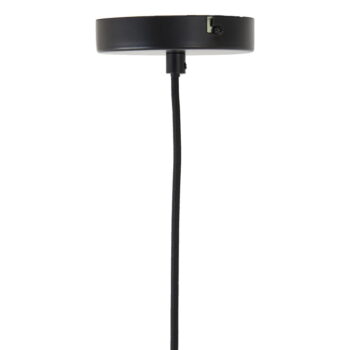 Čierne závesné svietidlo s textilným tienidlom ø 40 cm Plumeria – Light & Living - Image 9