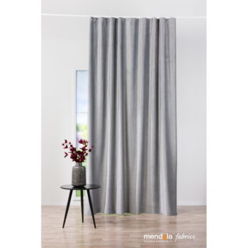 Sivý zamatový záves 140x260 cm Roma – Mendola Fabrics - Image 3