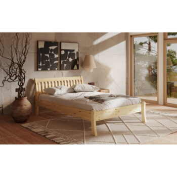 Jednolôžková posteľ z borovicového dreva v prírodnej farbe 90x200 cm Tonja – Olivia Living - Image 11