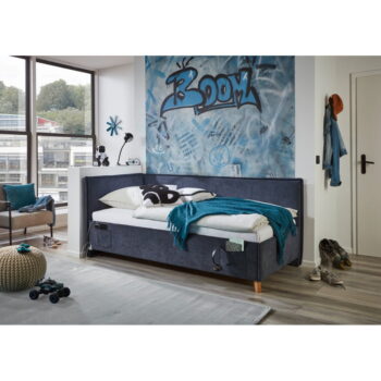 Tmavomodrá detská posteľ s úložným priestorom 90x200 cm Fun – Meise Möbel - Image 6