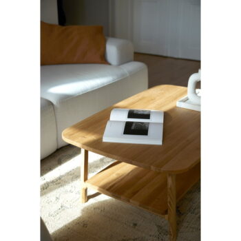 Konferenčný stolík z dubového dreva v prírodnej farbe 60x100 cm Twig – The Beds - Image 10