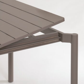 Hnedý hliníkový záhradný stôl Kave Home Zaltana, 180 x 100 cm - Image 5