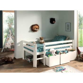 Biela detská vyvýšená posteľ Vipack Pino, 90 x 200 cm - Image 8