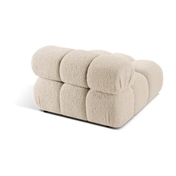 Béžový modul pohovky z textílie bouclé (stredový diel) Bellis – Micadoni Home - Image 4