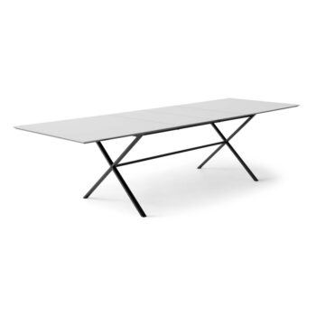 Biely rozkladací jedálenský stôl s bielou doskou 100x210 cm Meza – Hammel Furniture - Image 2