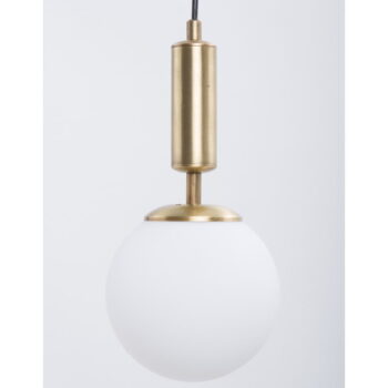 Biele/v zlatej farbe závesné svietidlo so skleneným tienidlom ø 15 cm Monera – Squid Lighting - Image 2