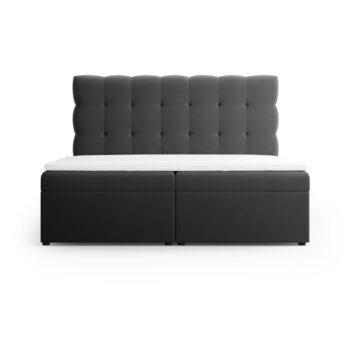 Antracitová boxspring posteľ s úložným priestorom 160x200 cm Bali – Cosmopolitan Design - Image 4