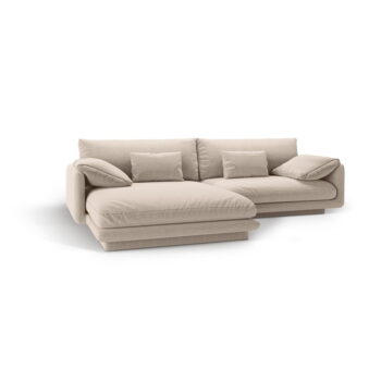 Béžová rohová pohovka (ľavý roh) Torino – Micadoni Home - Image 3