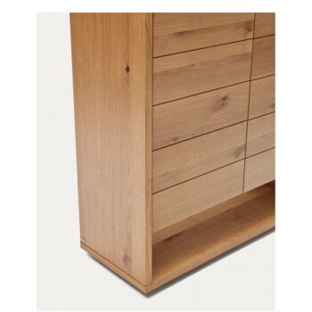 Skrinka v dekore duba v prírodnej farbe 100x163,5 cm Alguema – Kave Home - Image 4