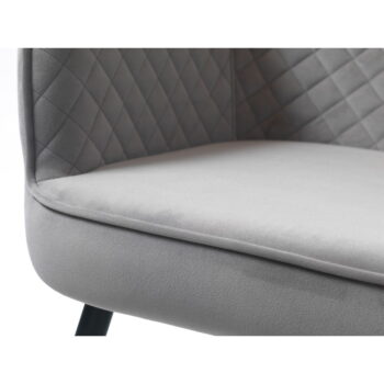 Svetlosivá zamatová pohovka 129 cm Berrie – Unique Furniture - Image 6