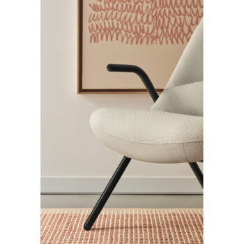Biele kreslo Teulat Dins, výška 90 cm - Image 10