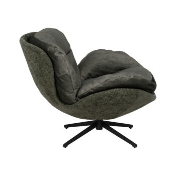 Tmavozelené zamatové kreslo Comfo – Ixia - Image 7