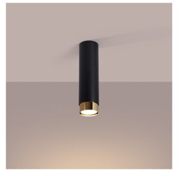 Stropné svietidlo v čierno-zlatej farbe Crown – Nice Lamps - Image 3