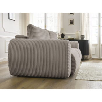Svetlosivo-béžová menčestrová rozkladacia pohovka 257 cm Lucien – Bobochic Paris - Image 11