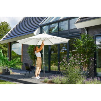 Biely slnečník ø 300 cm Sophie – Hartman - Image 5