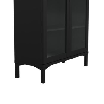 Čierna vitrína 89x203 cm Roma – Tvilum - Image 7