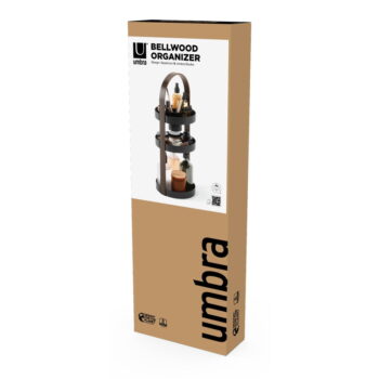 Čierny kúpeľňový organizér z recyklovaného plastu Bellwood – Umbra - Image 7
