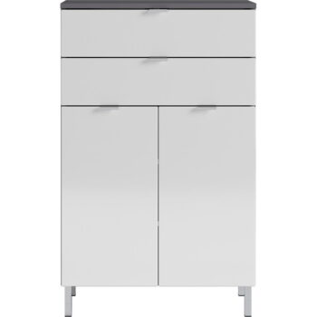 Bielo-sivá skrinka Germania Mauresa, výška 97 cm - Image 2