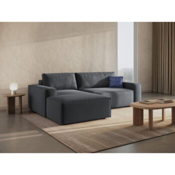 Tmavosivá rozkladacia rohová pohovka (ľavý roh) Jodie – Micadoni Home - Image 3