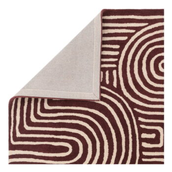 Vínovočervený ručne tkaný vlnený koberec 200x290 cm Reef – Asiatic Carpets - Image 6