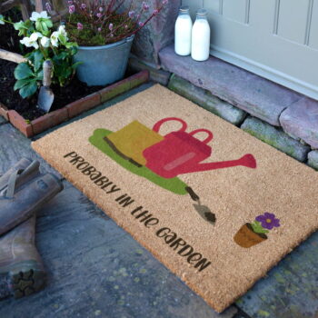 Rohožka z kokosového vlákna 40x60 cm Probably in the Garden – Artsy Doormats - Image 6